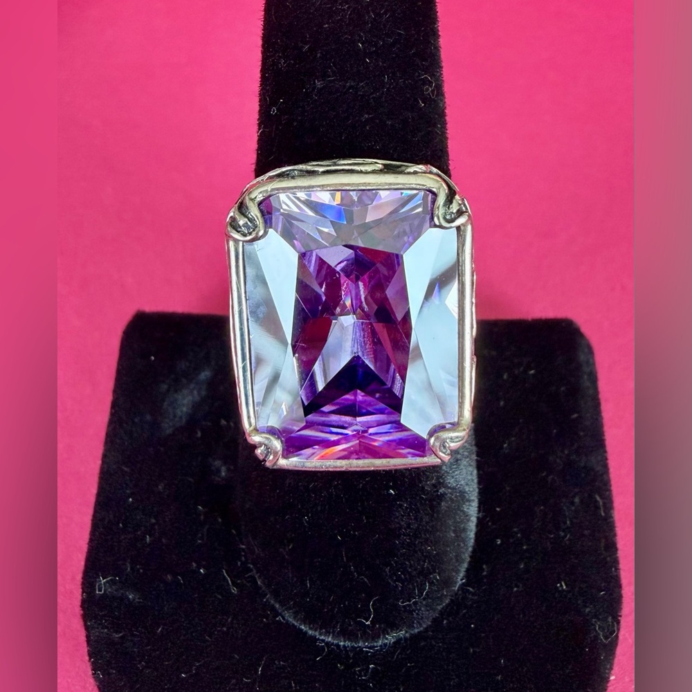 SILPADA Lavender Fields 10ct .925 Sterling Silver Statement Ring_Sz 8_ R2001 - Picture 2 of 9